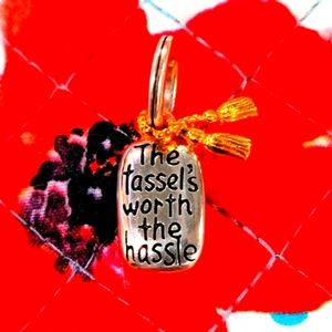 BRIGHTON RETIRED CONGRATULATIONS "The Tassle is Worth the Hassle" CHARM NWOT